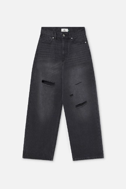 Scuffers Jumbo Ripped Washed Black Pants