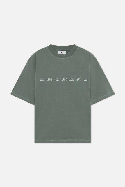 Scuffers 7 Logo Green T-Shirt
